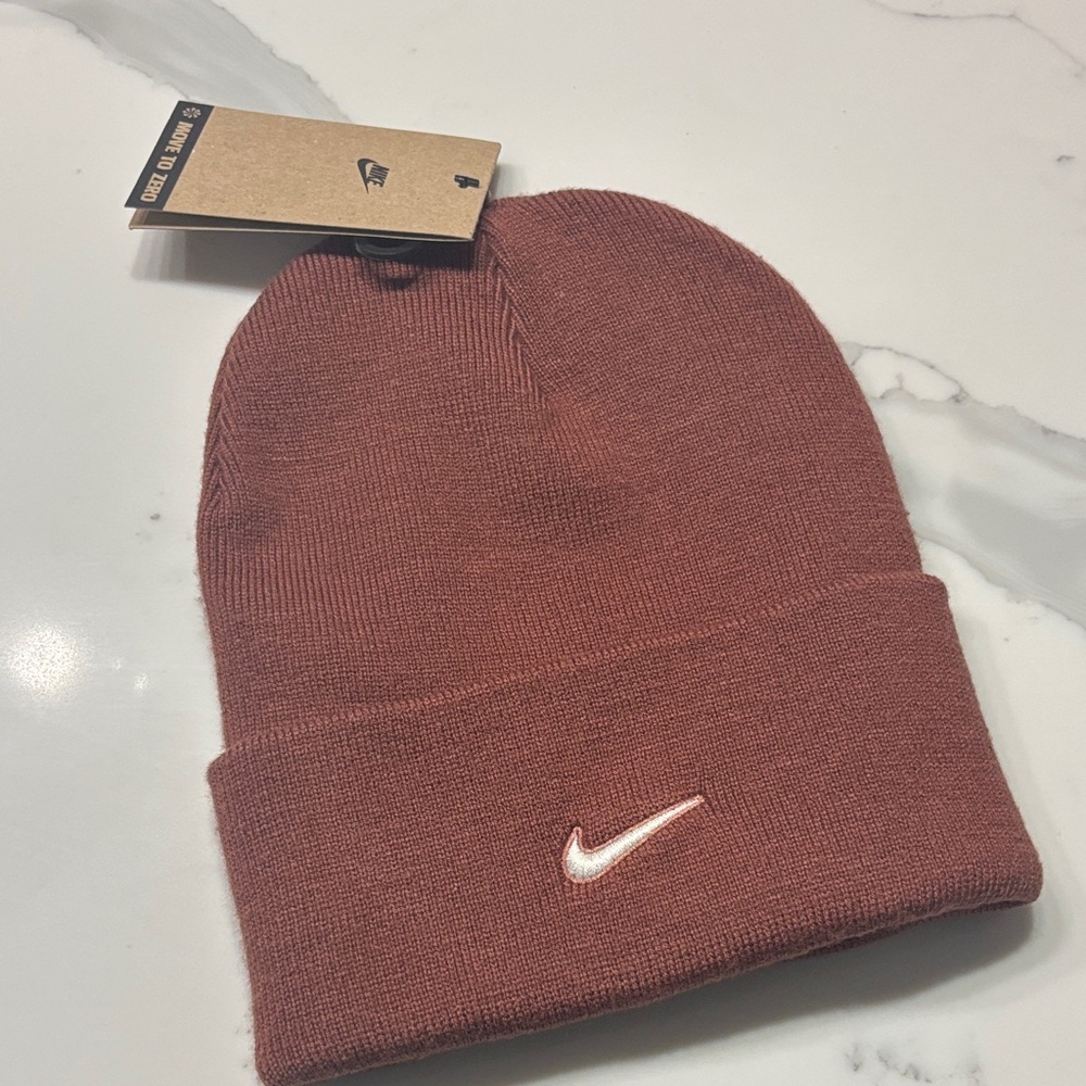 Nike cozy Unisex Chestnut brown Knit Beanie toque